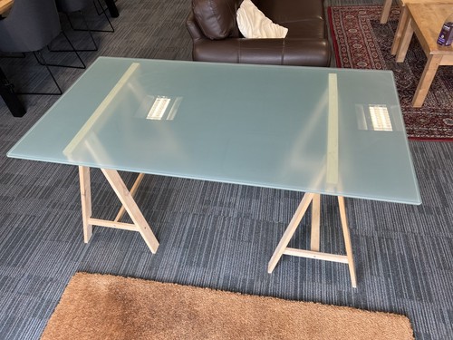 Ikea glass desk glasholm - ikea, +