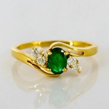 Natural emerald and - emerald, diamonds