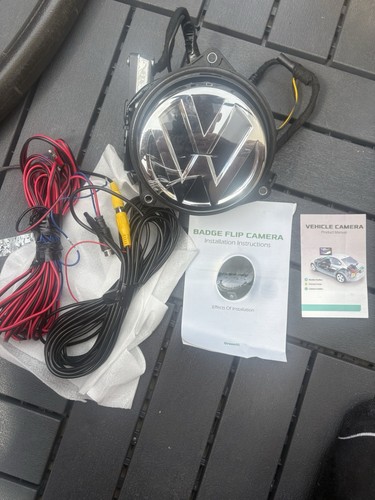 Volkswagen badge flip - badge,