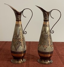 2 Gulistan Etched Copper Jugs