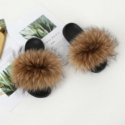 Fluffy sliders slippers - sliders, ladies