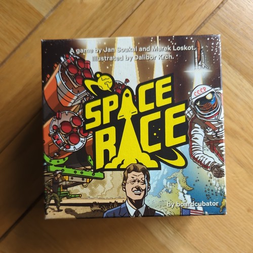 Space race board game - race,