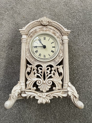 Resin mantle clock - mantle,