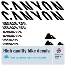 CANYON Aeroad, Strive, Ultimate, Endurace, Speedmax etc bike decals (26pack)