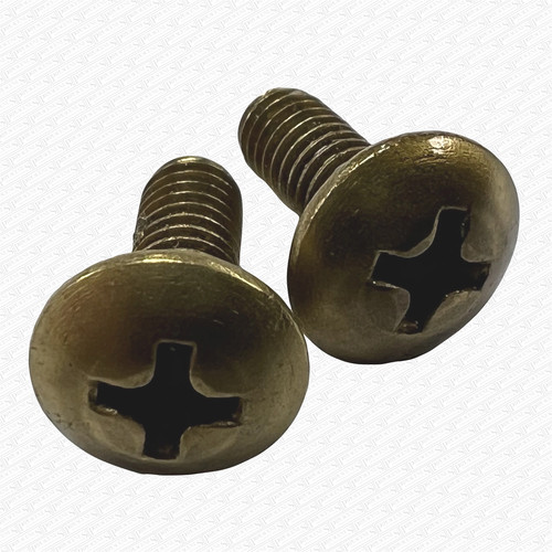 Pair brass screws for - of,