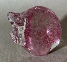 Vintage Art Glass Pig Ornament.