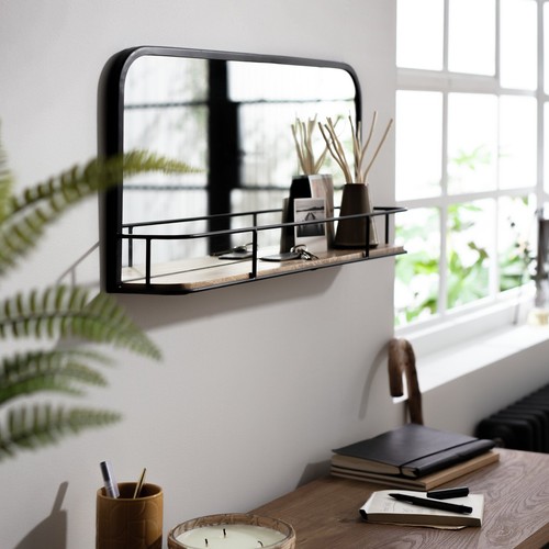 Modern black rectangular wall - modern,