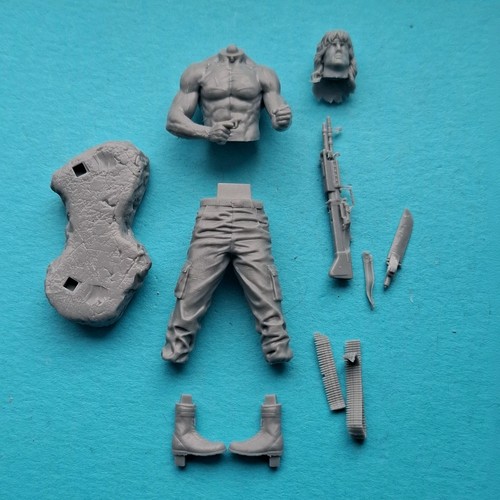 Rambo unpainted 90mm 3d - rambo, (1)