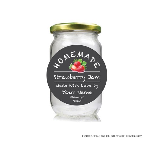 Flavour personalised jam pot - flavour,
