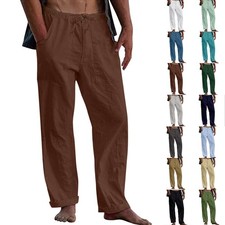 Mens Summer Casual Loose Pants