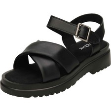Black Sandals Slingback Open