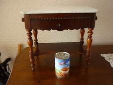 Antique Miniature Washstand with marble top and shelf below Apprentice Furniture
