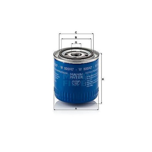 Mann filter 920 - w, 920/47
