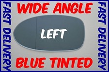 BMW 5 E39 M5 1997 - 2003 WING MIRROR GLASS BLUE WIDE ANGLE LEFT