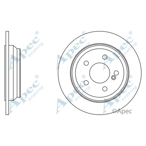 Brake discs solid for - 2x,