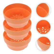 6 Pcs Shallow Plant Pots Indoor Square Cotta Flower Round