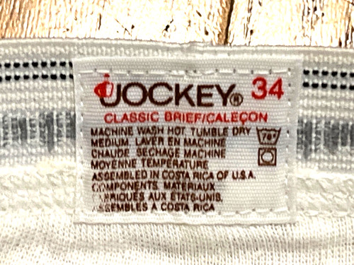 One vintage 1987 jockey - 1987, jockey™