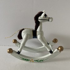 Vintage Wooden Rocking Horse