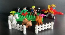 Lego Duplo Animals Figures Flowers Fencing Base Plate Plane Joblot Bundle