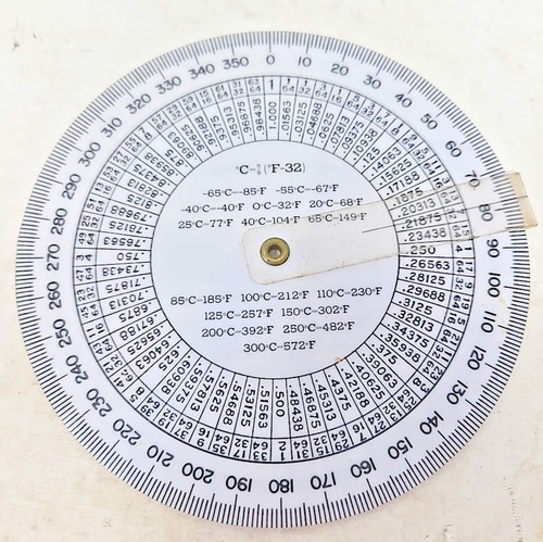 Ruler circular slide rule - rule, no