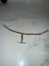 Sterling Silver Albert Chain T