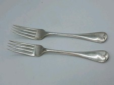 2 x  Vintage MAPPIN & WEBB silverplated table dinner forks, Old English pattern 
