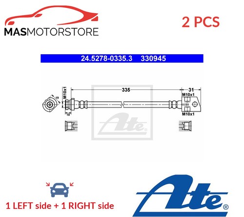 Brake hose line pipe rear - brake, ate