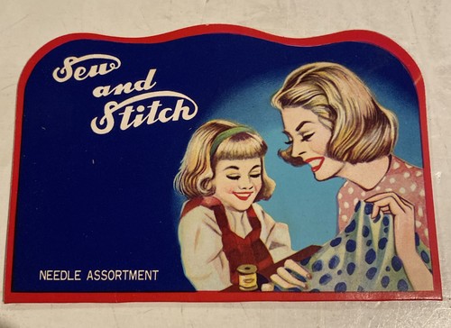 Vintage sewing needle packet - sewing,