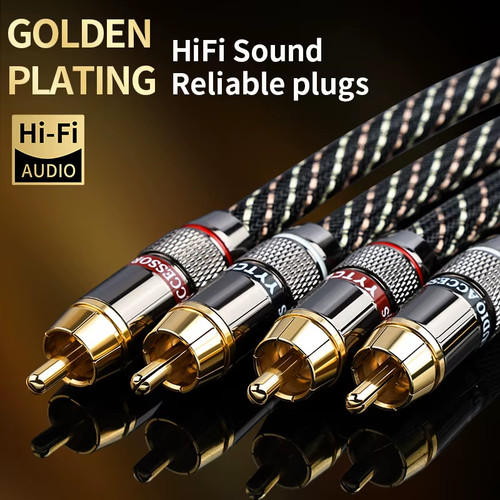 Hifi stereo rca audio - stereo, 6n