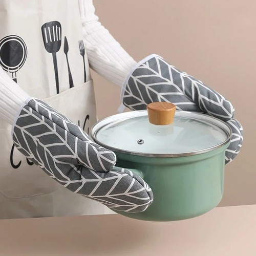 2pcs heat resistant oven mitts - 2pcs,