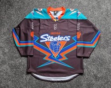 Sheffield Steelers Retro (black) Jersey 22/23 - Carl Ackered 5 2XL - GW