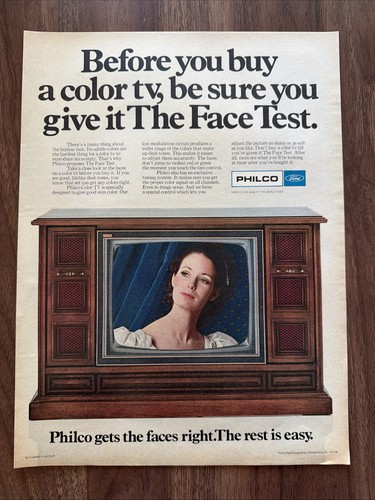 Philco color print - color, face