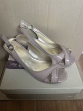 Robert Vianni Women Pink Wedges Sling Back Woman Heels Shoes Size 6 UK