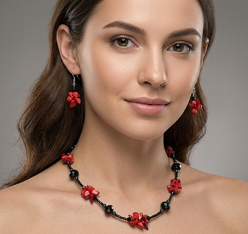 Real red coral - , gem,
