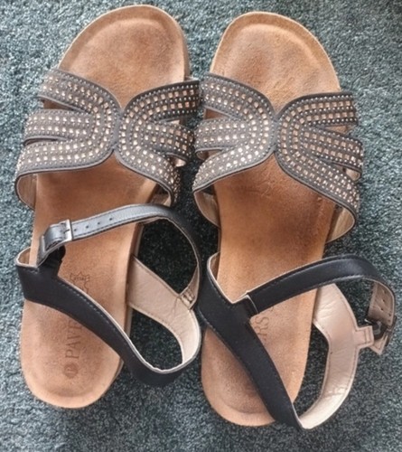 Sparkle pavers leather sandals - sparkle,