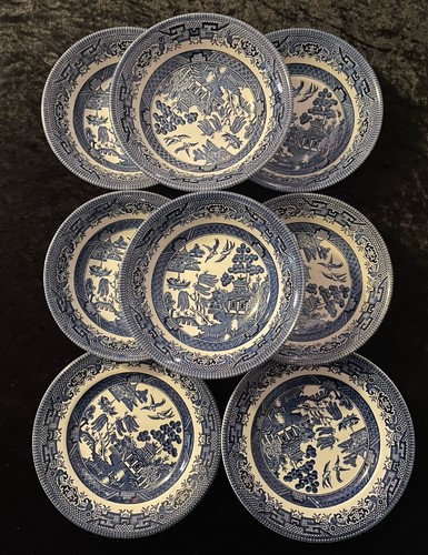 Churchill blue willow pattern - churchill,