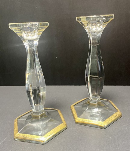 Pair beautiful antique heisey - beautiful,