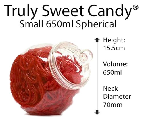 Plastic sweet jars 650ml - sweet,