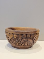 African Wooden Fruit Bowl