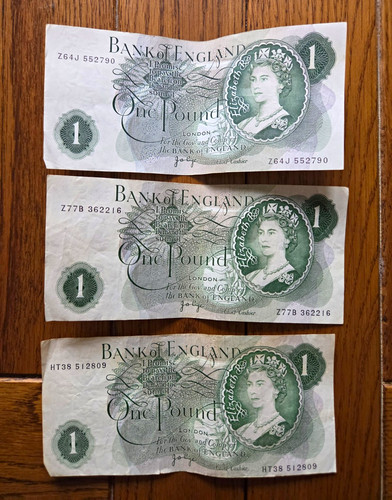 Vintage bank england - 3x,