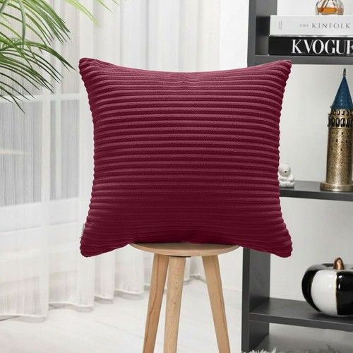 Ribbed plush cushion covers - plush,