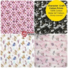 Disney 100% Craft Cotton Fabric 140cm Wide - Licensed Characters 30 Design Print