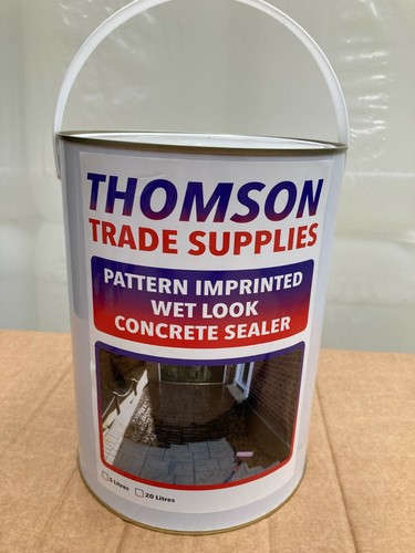 Imprinted concrete clear