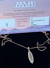 9ct rose gold chain 0.33ct
