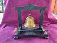 Brass Chinese Temple Bell With Stand