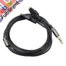 Black Repair Auto Earphone Cable For Sennheiser HD414 HD430 HD650 HD600 HD580 z