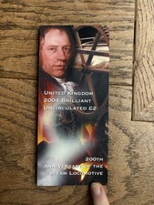 Royal Mail 2004 Brilliant Uncirculated £2 Anniversary Of Steam Locomotive UK