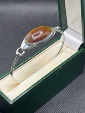 Vintage 925 Silver Amber