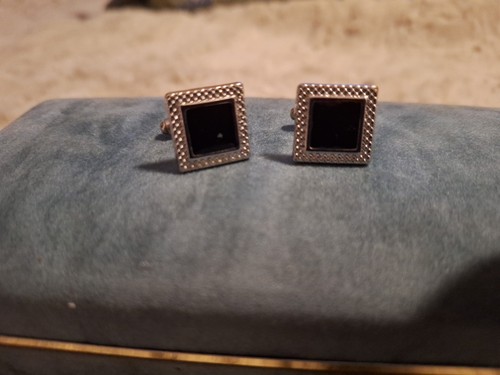 Vintage cufflinks square - vintage,