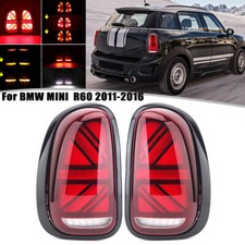 Pair LED Tail Lights For BMW Mini Cooper Countryman R60 2010-2016 Rear Lamps